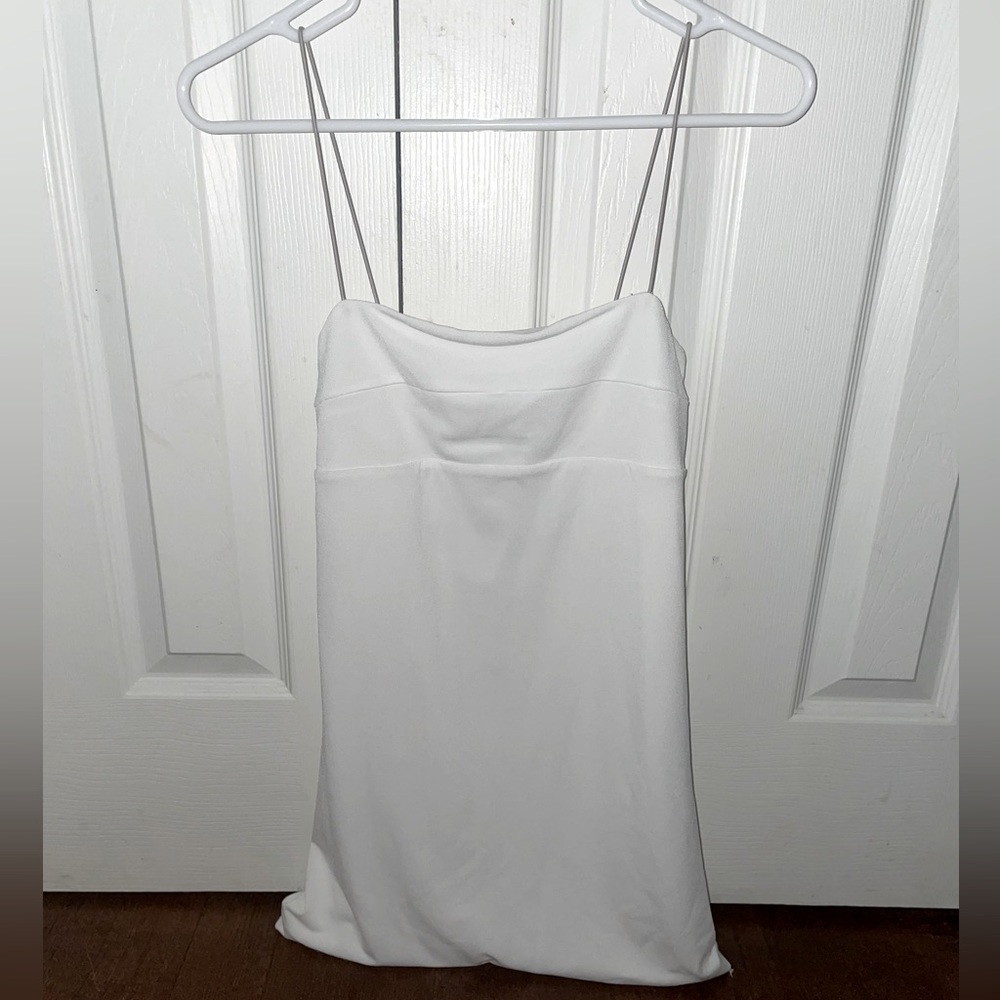 Silence + Noise - White Spaghetti Strap Mini Dress Size Small